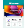 Телевизор HISENSE 43A6Q, 4K Ultra HD, черный, СМАРТ ТВ, VIDAA