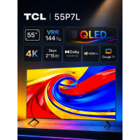 Телевизор  TCL 55P7L QLED, Ultra HD 4K, SMART TV, Bluetooth, Голосовое управление, Безрамочный