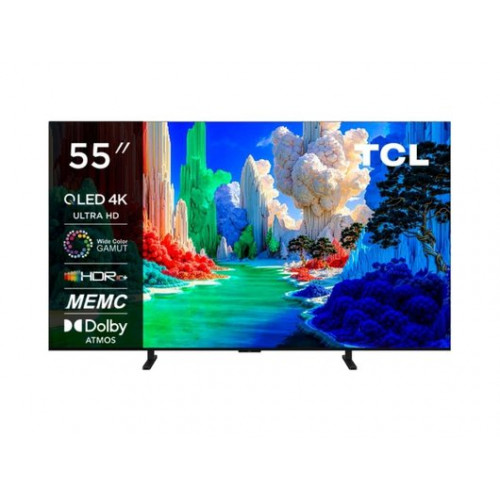 Телевизор TCL 55A400, QLED, Ultra HD 4K,SMART TV, 144 Гц, Голосовое управление, Безрамочный