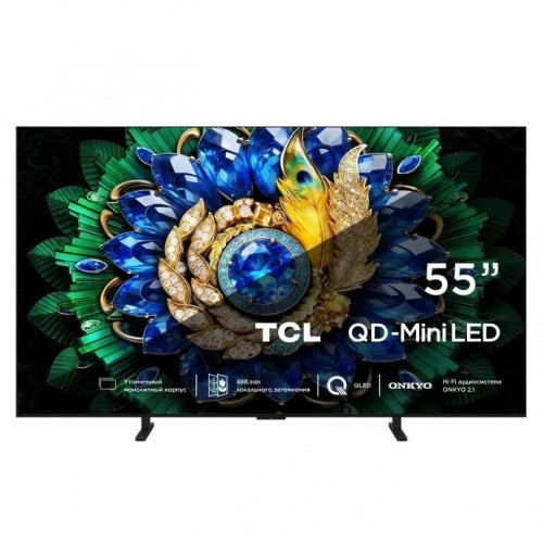 Телевизор TCL 55A400M, QD Mini LED, Ultra HD 4K,SMART TV, 144 Гц, Голосовое управление, Безрамочный
