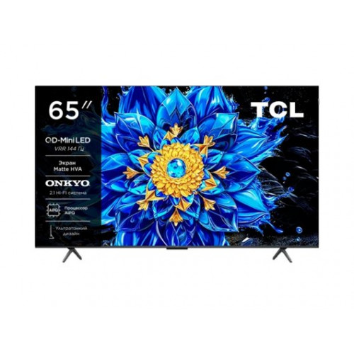 Телевизор TCL 65P8L , QD Mini LED, Ultra HD 4K,SMART TV, 144 Гц, Голосовое управление, Безрамочный
