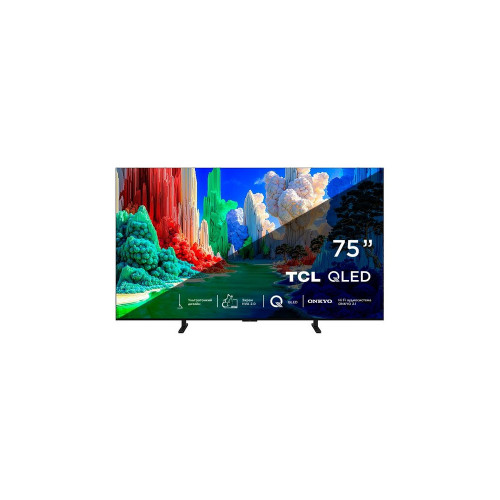 Телевизор TCL 75A400, QLED, Ultra HD 4K,SMART TV, 144 Гц, Голосовое управление, Безрамочный