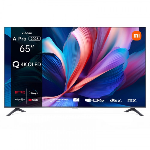  Телевизор Xiaomi QLED TV A PRO 65 2026 L65MB-APRU, QLED, 3840x2160, 4K Ultra HD, 60 Гц, Wi-Fi, Smart TV
